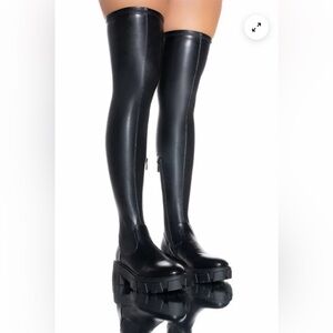 Azalea wang over the knee platform boots